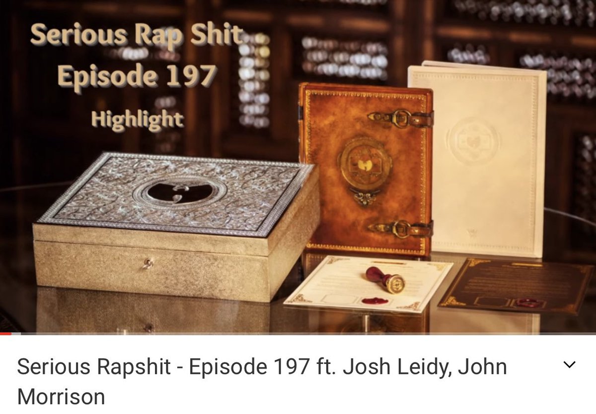 SeriousRapShit's tweet photo. New video up on our Vevo channel we talk the #WuTang album #OnceUponATimeInShaolin https://t.co/gftz8ESOSN https://t.co/8HGc0dFkUp