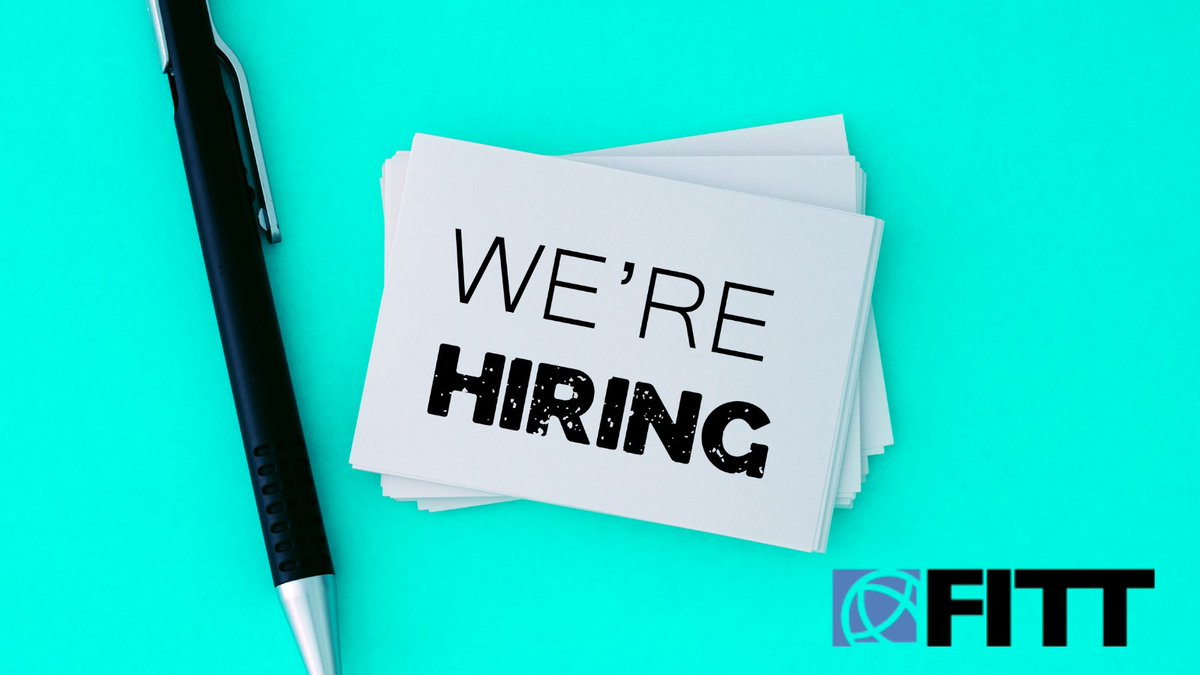 FITTNews's tweet photo. We're on the lookout for a #Certification Program Manager who can take FITT’s certification program to great heights! If you're interested in a remote position with an amazing team of talented, kind, and innovative individuals, apply here: https://t.co/PfrXxsic1E
#hiring #jobs https://t.co/8sohUB960R