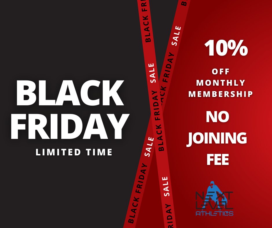 NextLevelAthle3's tweet photo. Black Friday sale! Any membership 10% off our group training Monday through Friday. Deal is good till Dec 31st.

#nextlevelathletics 
#ExpandTheBrand
#BasketballTraining https://t.co/mEbKRpfeQi