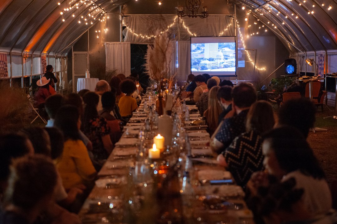 Taking a look back at our benefit dinner at @footprintfarms hosted by <a href="/chefenrika/">Chef Enrika Williams</a>. The Burnt Sienna dinner was an homage to the chef's family roots and love for food + texture. The farm was a perfect setting for this occasion, more images to come! 

Photo courtesy of @bloombergdo