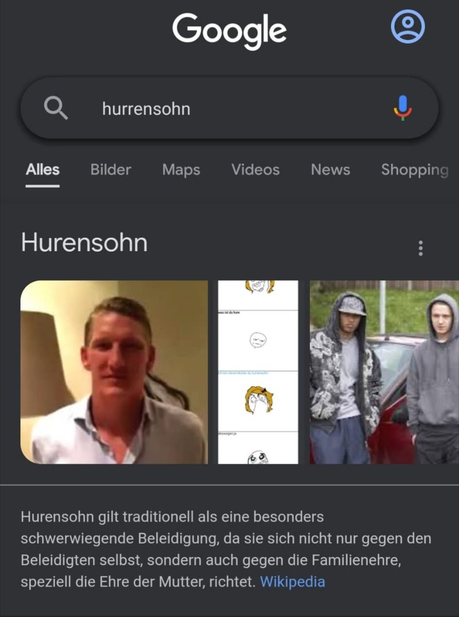 Google ehrenlos gegen <a href="/BSchweinsteiger/">Bastian Schweinsteiger</a>