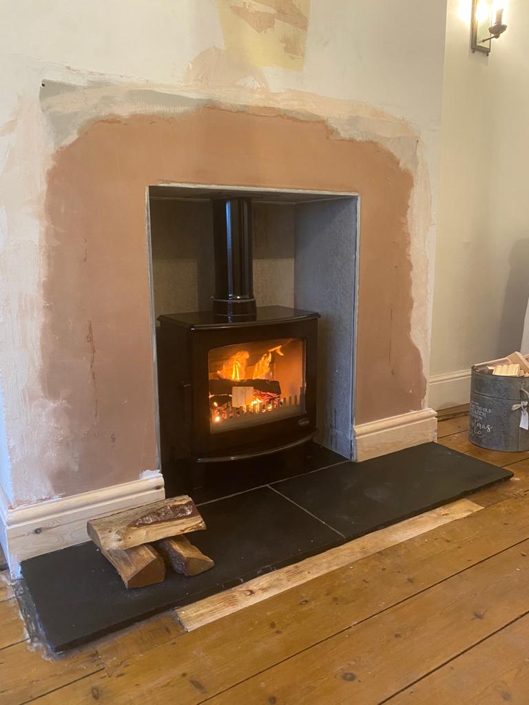 HeatingCentre's tweet photo. How about this beautiful Carron wood burning stove in black enamel supplied by The Heating Centre  fitted expertly by qualified fitter Dave Brand 02476 670041 or email info@theheatingcentre.co.uk 
showroom with 200+ fires 
The Heating Centre, 55 Spon End Coventry CV1 3HE https://t.co/PcNqiNvxuA