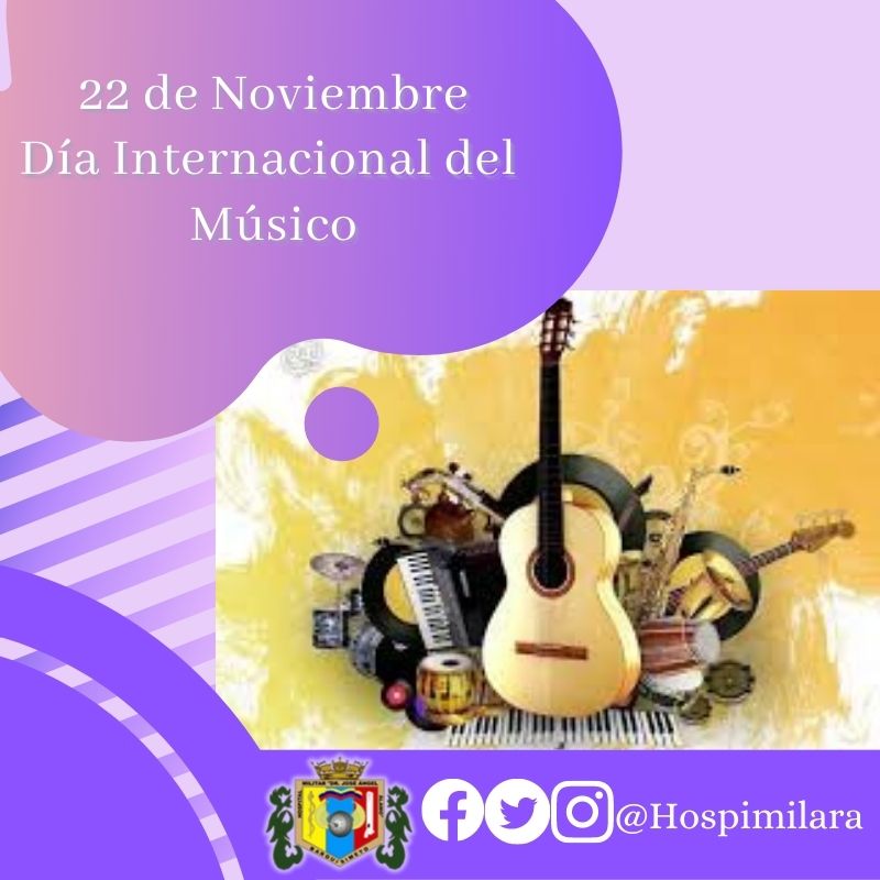 HospimiLara on X: "#22Nov||Hoy se celebra el Día internacional del Músico  se celebra cada 22 de noviembre, fecha en la que se conmemora a Santa  Cecilia, patrona de los músicos. https://t.co/2crE2vTsWr" /