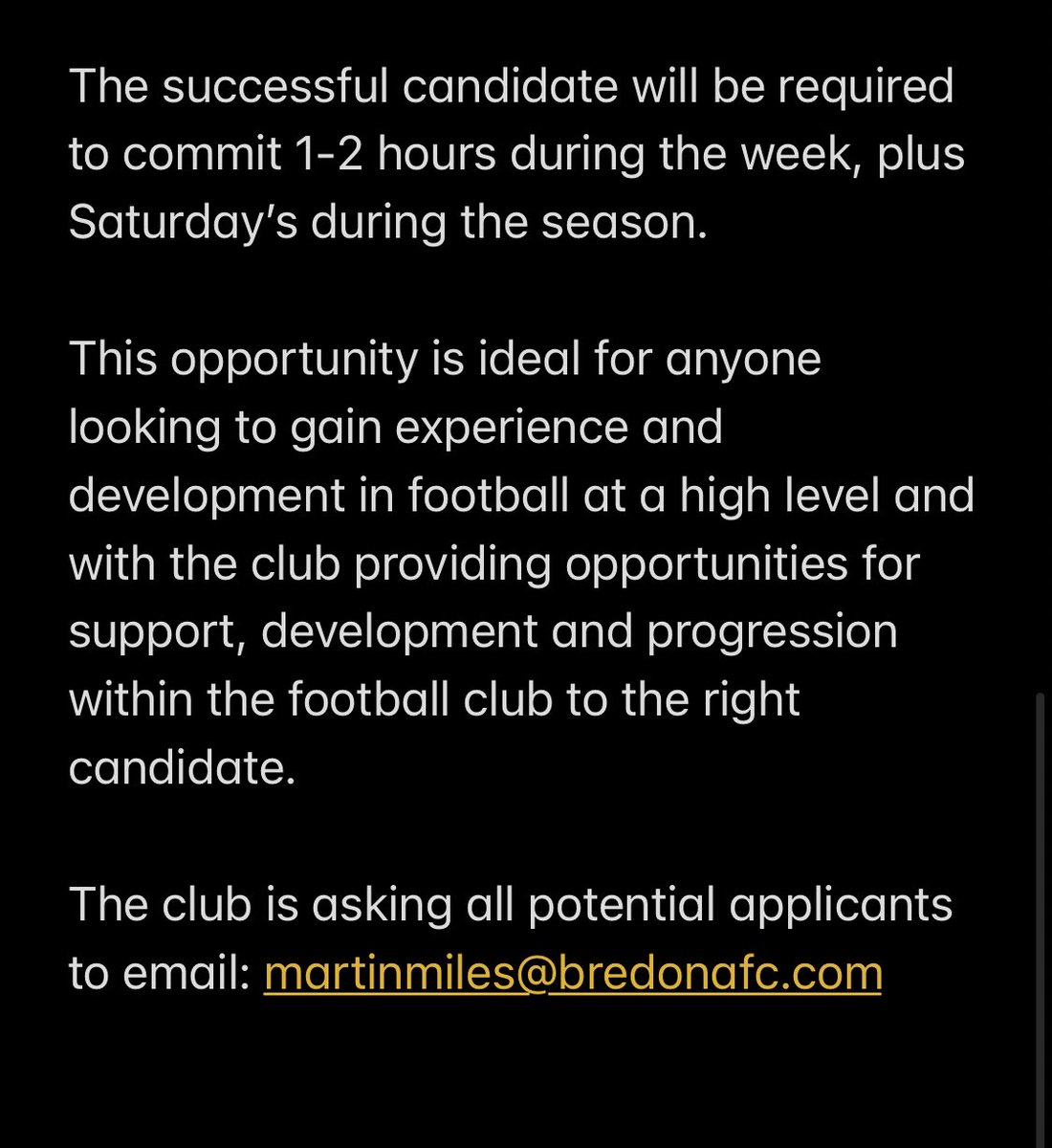 BredonAFC's tweet image. ❗️Bredon AFC manager vacancy❗️