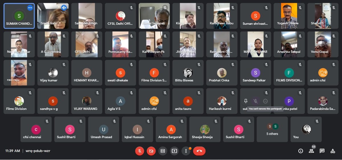 Films_Division's tweet photo. Films Division officials across the country took virtual pledge along with @CFSI staff to observe #QuamiEktaWeek from 19 – 25 Nov 2021 to foster and reinforce the strength of public harmony & national integration.
#NationalIntegrationWeek https://t.co/EQwjEVw7Pn