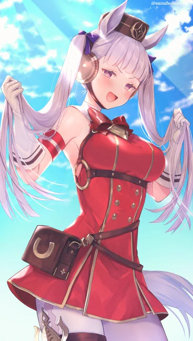 ツインテゴルシ!
#いいツインテールの日 
#ウマ娘 