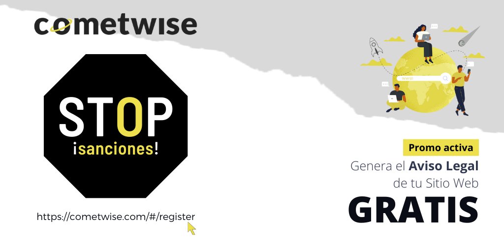 cometwise_esp's tweet image. 📢¿Sabes a lo que te expones si en tu #sitioweb o #ecommerce no tienes instalado un #certificadoSSL 🔒para proteger el #dominio🌐, careces de plataforma de gestión del consentimiento de🍪#cookies #cmp o tu #políticadeprivacidad✅no es acorde al #rgpd?

📌cometwise.com/#/register