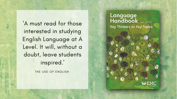EngMediaCentre's tweet image. A must-have for all A Level English Language students - chapters by KEY THINKERS cover all aspects of the qualification @RobDrummond @lynneguist @wordspinster @JaneSetter  #ALevelEngLang #LanguageHandbook englishandmedia.co.uk/publications/l…