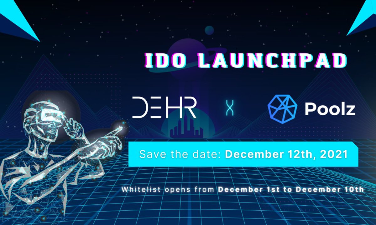 daisy_binance's tweet photo. 🌟Latest updates

$DEHR IDO will be held on #Poolz - A decentralized cross-chain IDO platform, built on top of Web 3.0 network. 

🗓️IDO Date: Dec 12, 2021
🗓️Whitelist is open from Dec 1 to Dec 10, 2021

👉More details: https://t.co/onqyDzilZP

#CoinLAB https://t.co/RInvusVwIt