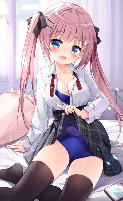 「ほら、水着だよ....?」 