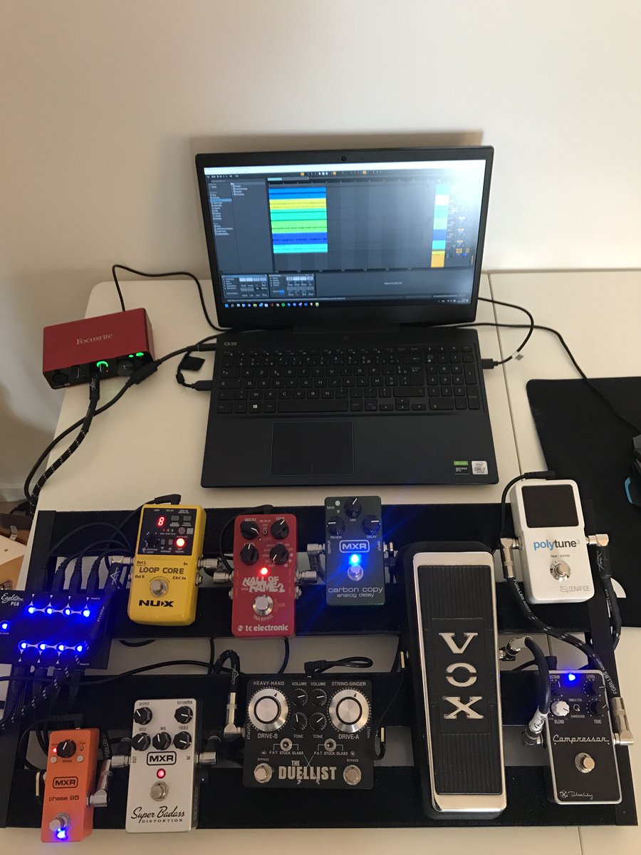 rydexperience's tweet photo. Time to record some new Trackz 🎸🎶🤟

https://t.co/ccYKixDa6n

#CleanNFT #NFTs #NFTcollection #OBJKT #hicetnunc #tezosart #tezosnft #MusicNFTs #music #guitar #ableton https://t.co/lVPGV95eVt