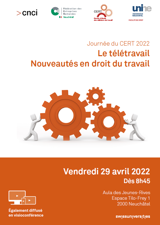 C'est parti! Les inscriptions pour la prochaine journée de droit du travail à <a href="/DroitNeuchatel/">Droit Uni Neuchâtel</a>   sont ouvertes!
Au menu : nouveautés en #droit du #travail + #télétravail
Programme complet:
lnkd.in/gZY_GCZk