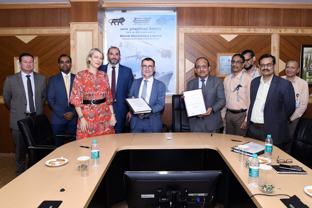 Airbus signs contract with BEL for C295 aircraft programme. Happy to note that this export order, worth 93.15 M USD, is the biggest received till date by BEL.