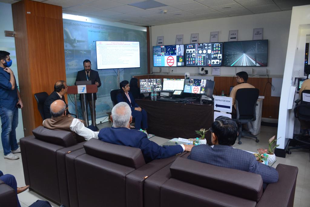 DMRC to use first indigenously developed ‘Universal Train Driving Simulator (i-UDTS)' and ‘Super SCADA’ systems from BEL. First prototype model of i-UDTS launched today by Shri. Durga Shanker Mishra,  Secretary, Ministry of Housing and Urban Affairs (MoHUA), GoI.