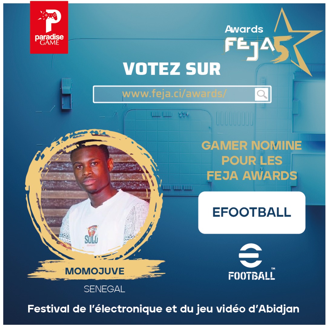 Nominé pour les #FejaAwards dans la catégorie efootball.
Maximum de vote, RT et de partage svp!!!

feja.ci/awards/
feja.ci/awards/
feja.ci/awards/

#eSports 
#kebetu 
#Senegal