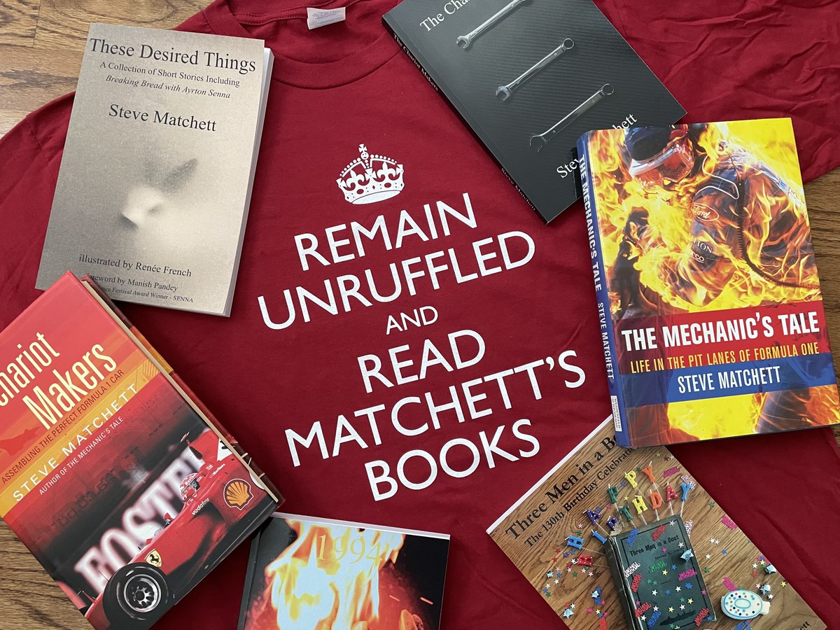 MrSteveMatchett's tweet photo. Christmas Special - A selection of Matchetty things

All books, signed &amp; embossed for authenticity

Genuine 1st Edition hardbacks: $50

Paperbacks: $15 (or any three $40)

Tees: $20

All inc' postage within the US

Email Kevin: ShiftGateEvents@gmail.com for questions/sizes/orders https://t.co/nSLe6w0Qfl