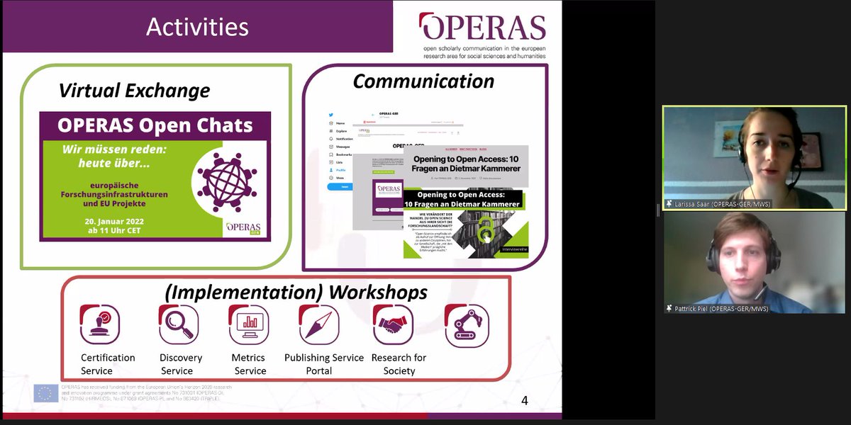 OPERASEU's tweet photo. What are the OPERAS national nodes? @mblaszczynska  introduces #OPERASPL and Larissa Saar and Pattrick Piel @OPERAS_GER to establish national OPERAS #communities.
#TRIPLEConference @TripleEU #scholcomm #SSH #Europe #Germany #Poland @IBLPAN #OPERASLab https://t.co/0R3Mc0nxfh