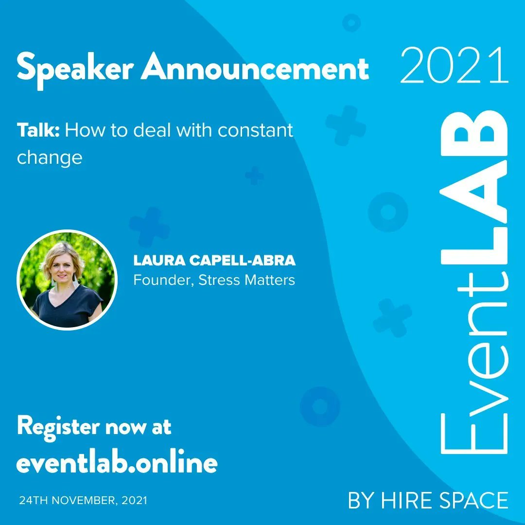 StressMattersHQ's tweet photo. On Wednesday Laura will be speaking at @EventLAB_online to discuss how #eventprofs can deal with constant change in an evolving industry.

Will we see you there?

#events #MHFAeveryevent https://t.co/0dy0pRMgY0