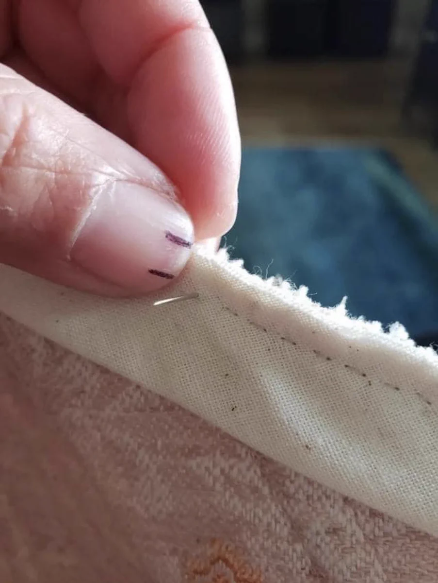 チャコペンや定規を使わずに？真っすぐ刺繍する方法！