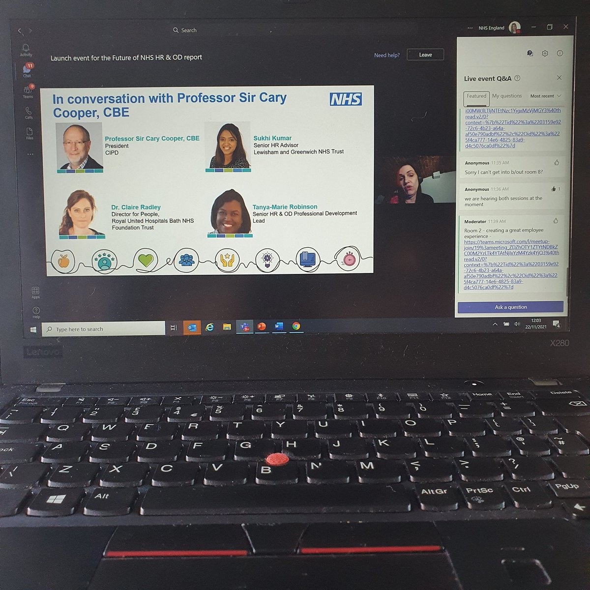 naiomi_edwards's tweet photo. #lookforwardtogether Fantastic launch of the Future of NHS HR&amp;OD report. Proud to be part of this profession. Much to do. @ProfCaryCooper was so compelling and spot on in describing the importance of evidence, strategy &amp; the critical role of people managers https://t.co/TPXKohEzzl