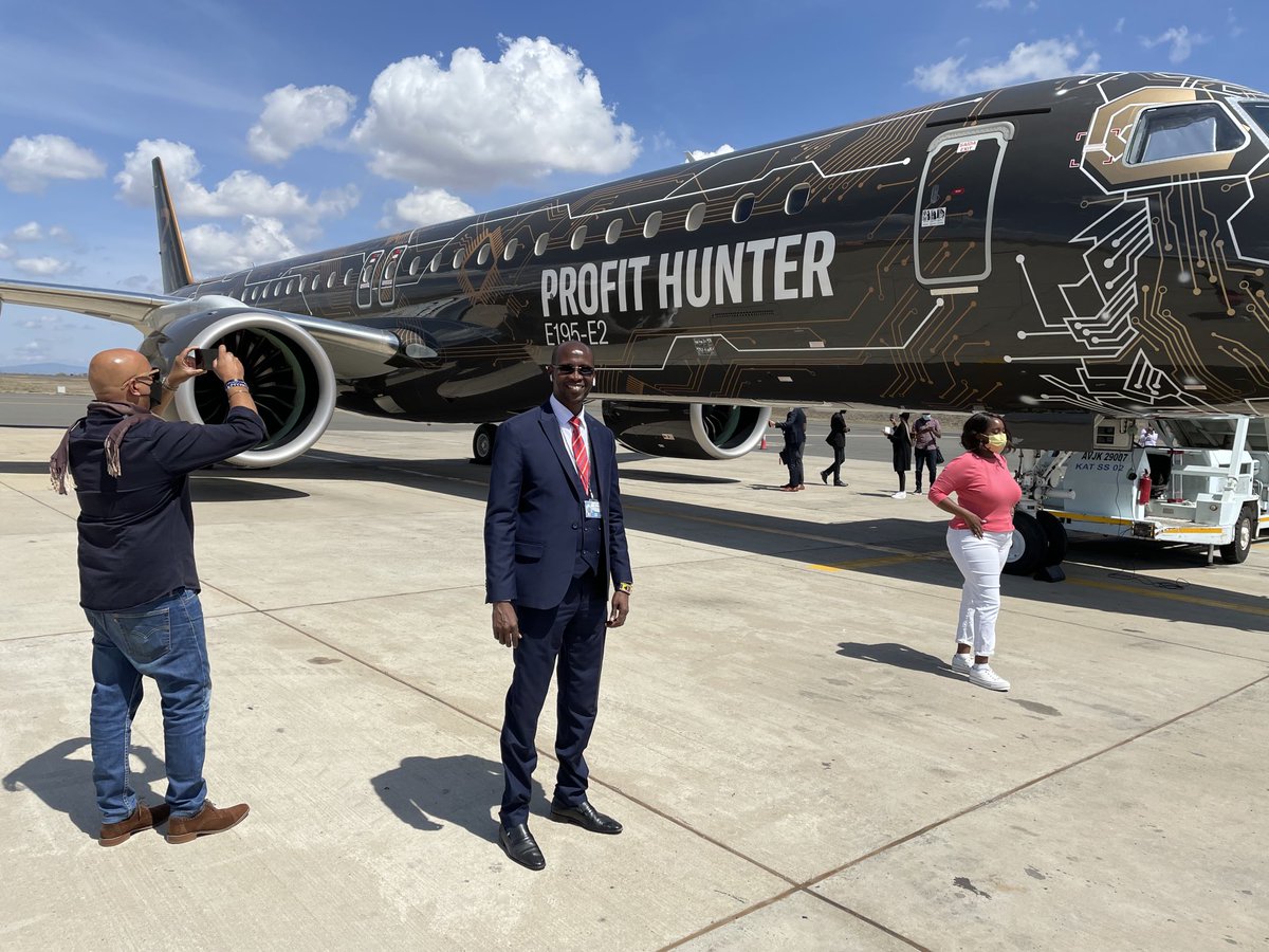 Latest Embraer E195-E2 “Profit Hunter” Inaugral flight to Kilimanjaro and back, with latest technology..Courtesy Kenya Airways’s. ⁦<a href="/embraer/">Embraer</a>⁩