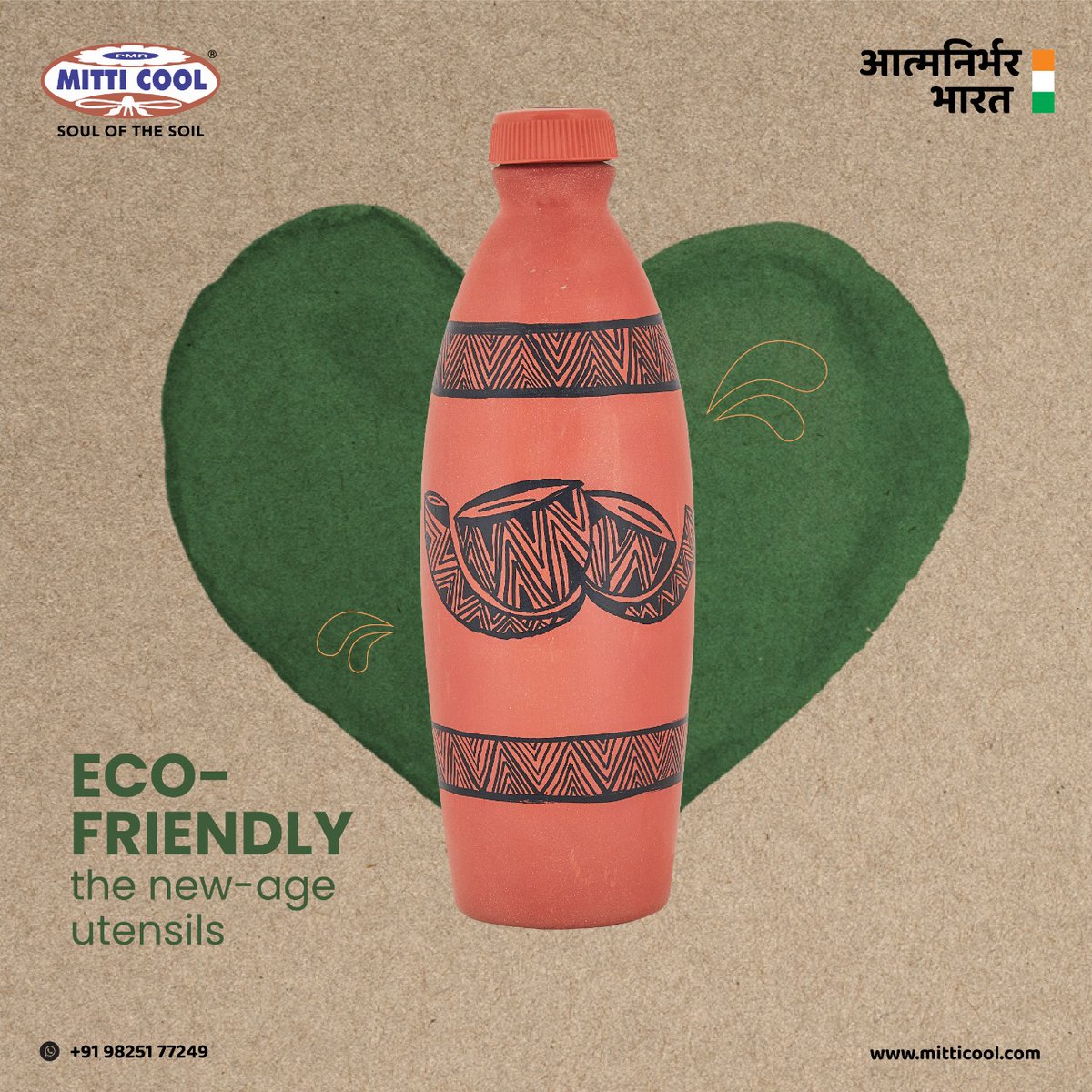 New water bottle design. natural eco-friendly product keeping water naturally cool and self alkaline. #Newdesign #Mitticoolrajkot #Mitticool #MansukhPrajapati #AtmanirbharBharat #healthylifestyle #HealthyIndia #Earthenware #EcoFriendly #Fitindia #cookware #clayart