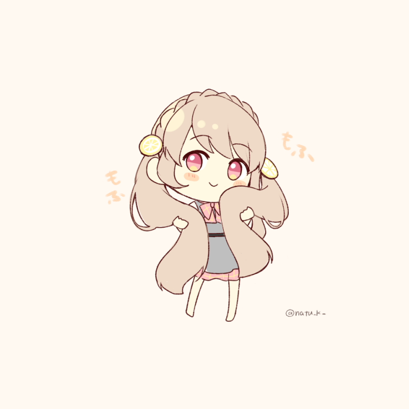 「もふっ

#いいツインテールの日 」|葉月ナツ🍋のイラスト