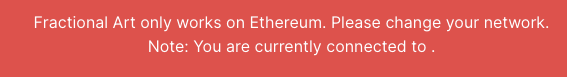 _fictionAI_'s tweet photo. @MPtherealmvp @fractional_art If I switch to goerli on metamask, this is what I see on the fractional website. What's the solution? https://t.co/3irdYDU2Rg