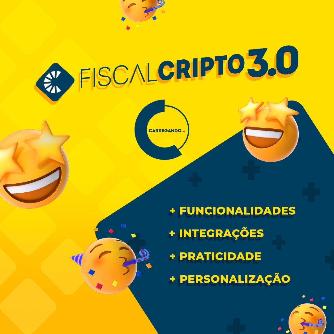 fiscalcripto's tweet photo. A Fiscal Cripto 3.0 tá chegando para tornar a sua experiência em 2022 ainda melhor! Com design atualizado e novas funcionalidades você ganha 👉 mais praticidade, mais opções de integrações, mais flexibilidade para customizar a sua conta. Fique ligado! 😉

#fiscalcripto #fc https://t.co/ySTMmooTRE