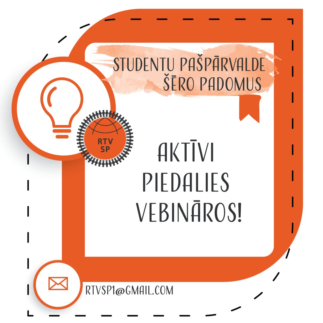 Talmaciba's tweet image. 👉Vebināri ir lieliska iespēja piedalīties virtuālās mācību stundās, kas Tev palīdzēs labāk sagatavoties ikmēneša ieskaitēm! 
✅Aktīvi risini pedagoga sagatavotos uzdevumus, uzdod jautājumus, izmantojot čata vai mikrofona funkciju!
👍RTV SP dalās padomos, ņem vērā un mācies!