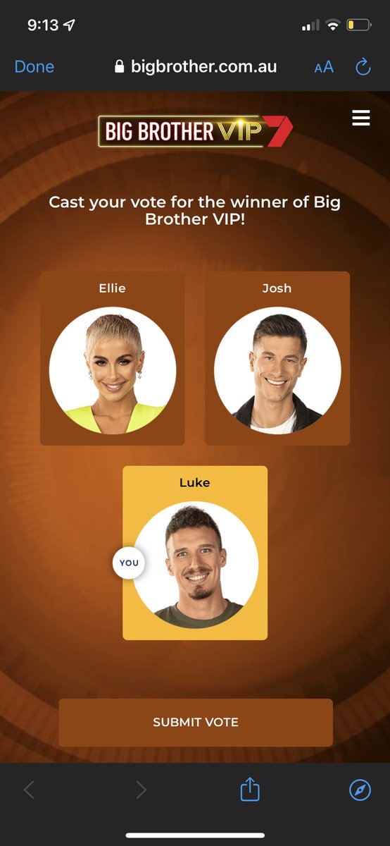 Tysxno's tweet photo. Voted π€ͺ #bbau #BBAUvip #LukeToki @luk3_toki https://t.co/y36bwoLkj6