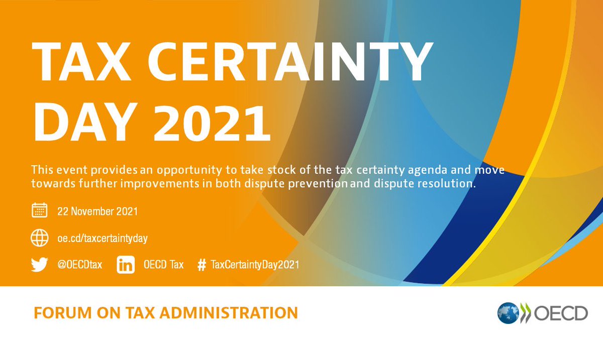 Delighted to help open OECD Tax Certainty Day with Grace Perez Navarro @GPerezinParis Work that Competent Authorities do to help international tax system actually function is crucial — and very underappreciated! Kudos to <a href="/OECDtax/">OECD Tax</a> Achim Pross, Sandra Knaepen, Sriram Govind &amp; team.