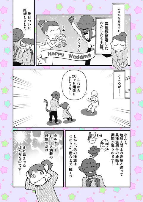 異種族夫婦のエッセイ漫画(フィクション)
#いい夫婦の日 