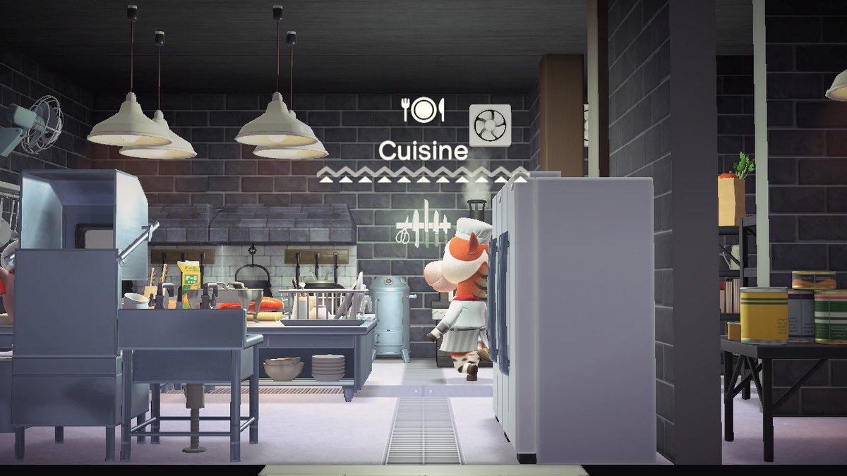 EgAcnh's tweet photo. Bienvenue à l’Endroit, le petit restaurant de l’île superbement géré par Cookie, Renata, Bourricot et Bichoune !! #ACNH https://t.co/dkdM0gwhsV