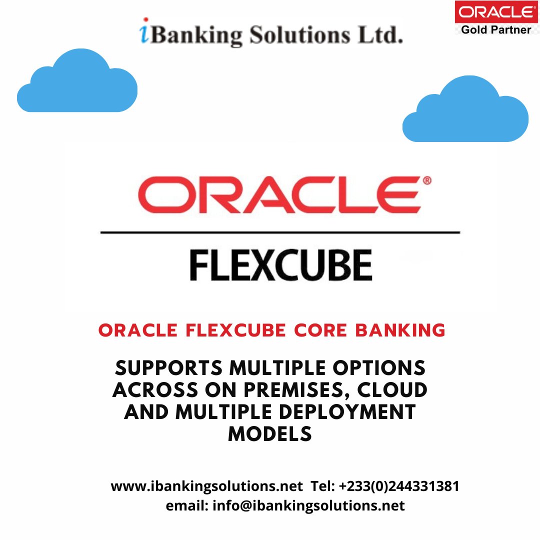 iBanking_Sol's tweet image. Happy Monday!
#Oracle #FLEXCUBE #iBSL #corebanking #BankingSoftware #OracleCloud #Monday