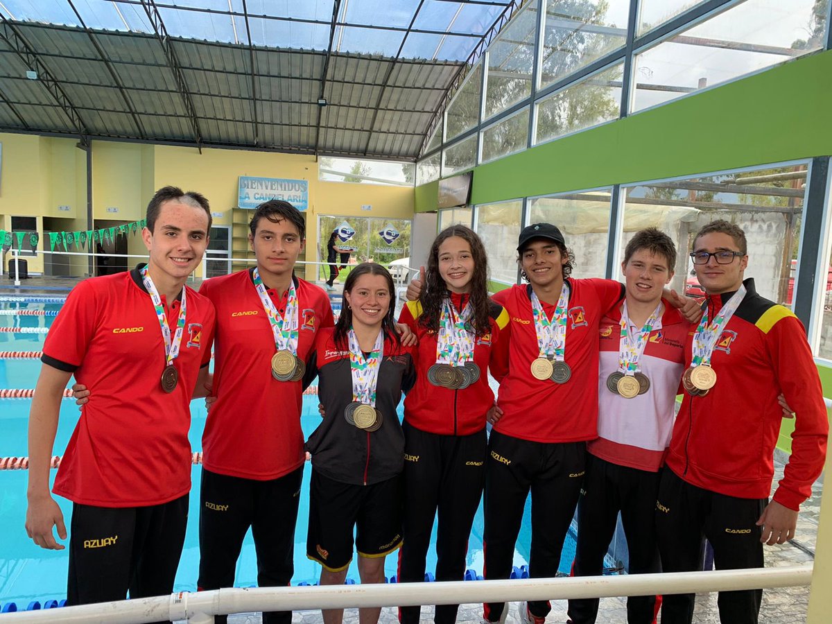 ▶️ Gran desempeñó de nuestros deportistas en los Juegos Nacionales Juveniles sumando un total de 26 medallas 
Oro           9
Plata        9
Bronce     8 
✅ Nuestra delegación:
Serina Maldonado
Victoria Abad
Matías Cordero
Milek Matew
Colin Babbitt
Jorge Butiña
Juan Toral