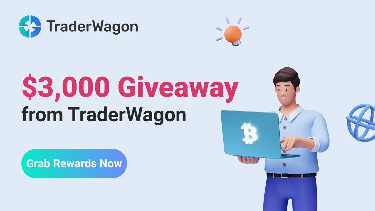 💰$3000 Giveaway!!💰

To celebrate the launch of @TraderWagon, we are giving away $3000 to our community! Join Now!

How to join: 
1️⃣Follow @TraderWagon
2️⃣RT + Tag 3
3️⃣Register an account: bit.ly/Join_TW
4️⃣Fill in the form: bit.ly/TW-form