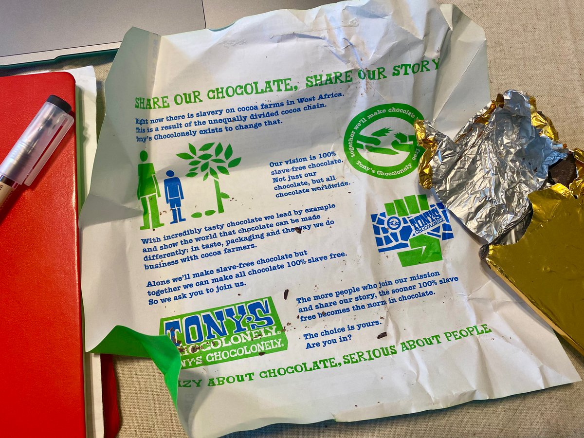 TijanaClose's tweet photo. This has to be my favourite example of how public engagement can lead to impact. Thanks @JudithEKrauss for explaining what is wrong with chocolate on that rainy November night
@TonyChocolonely https://t.co/X9lqPFCvoX