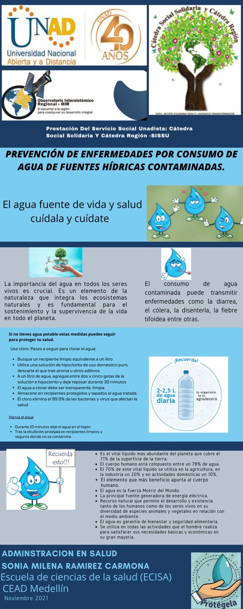 SoniaMilRam's tweet photo. #SERVICIOSOCIALUNADISTAENCASA desde @ElOIRdelaRegion  Les comparto recurso educativo sobre Prevención de enfermedades por consumo de agua de fuentes hídricas contaminadas.
@CordobaMeza https://t.co/1kFhtQEUvc