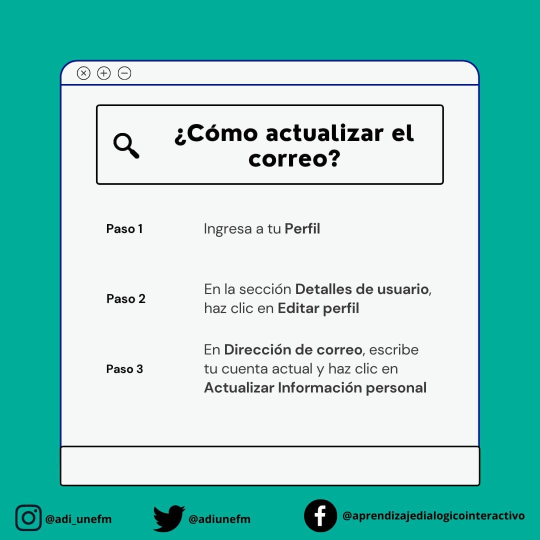 ¡Atención profesor!
Actualizar tu correo en nuestra plataforma es muy sencillo y aquí  te explicamos cómo  hacerlo.