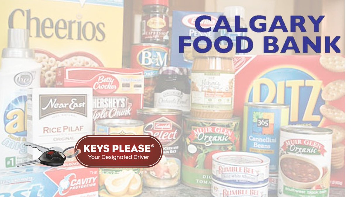 At the end of the trip give a food donation for the Calgary Food Bank, we will give you a $5 discount card for your next trip. #drinking #beer #wine #cannabis  #impaireddriving #designateddriver #driving #vehicles #transportation #support #safety #calgary #yyc #foodbank