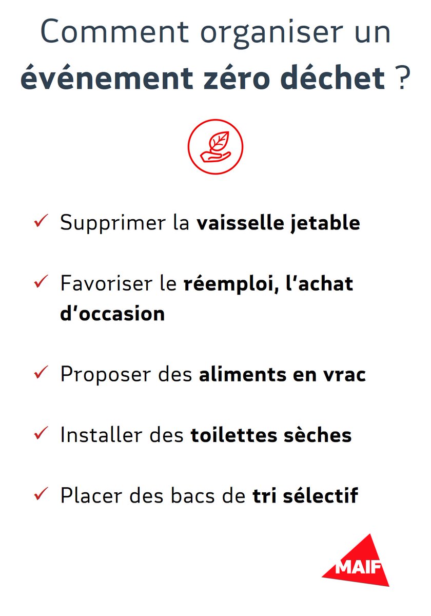 ♻C'est la Semaine Européenne de Réduction des Déchets jusqu'au 28/11. Comment organiser un événement sportif éco-responsable ? Sensibilisation, collecte, recyclage : MAIF #SportPlanète vous accompagne pour réduire l'impact écologique de votre RDV #SERD ⤵
entreprise.maif.fr/engagements/en…