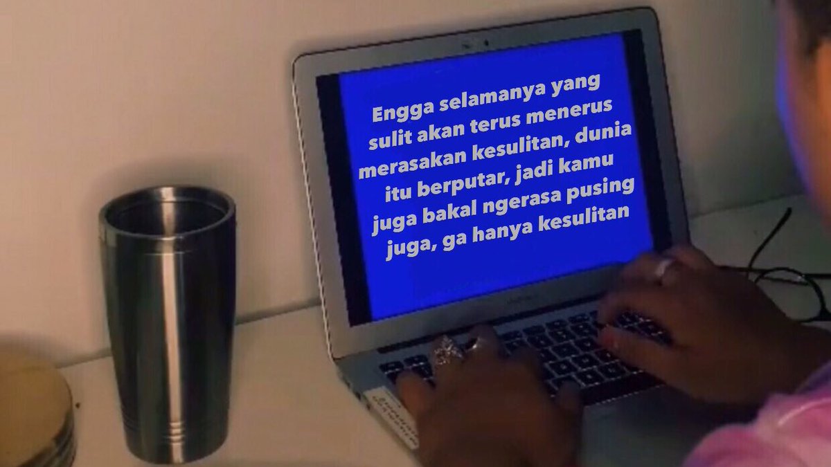 Oiya bener, dunia kan berputar, pantes pusing