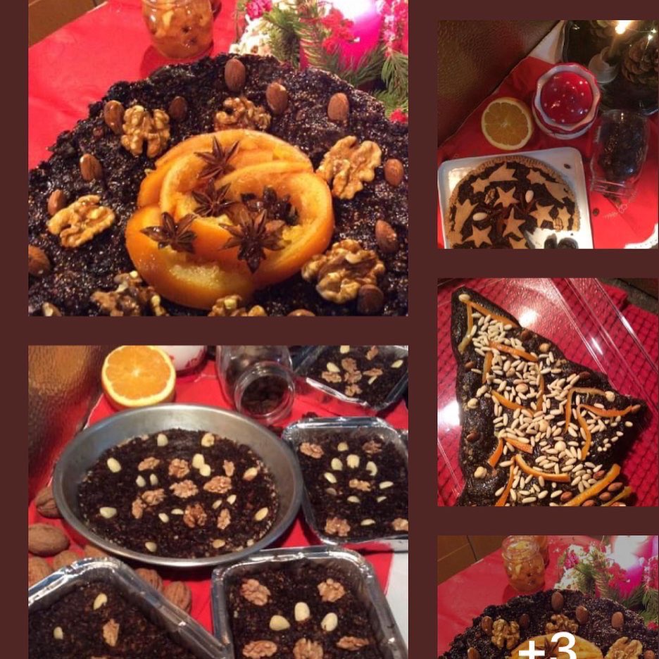 Dolci di occasione suolevano farsi nelle solenni ricorrenze religiose; 
così a Natale si aveva il dolce piuttosto grossolano chiamato “crustingu”, ovvero “prestingo” ed altrove “frustingu”. Costumanze marchigiane, tratto dagli scritti di Giovanni Ginobili di Petriolo.
#crustingu