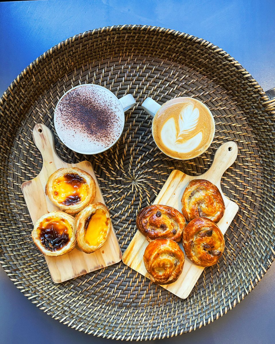 🤭New Breakfast Deals 
•Any Tea/Coffee + Pastel de Nata 
•Any Tea/Coffee + Pain au Raisin 
For just £4.5!! 
Don’t miss out! They are selling fast 
🏃🏾‍♀️💨