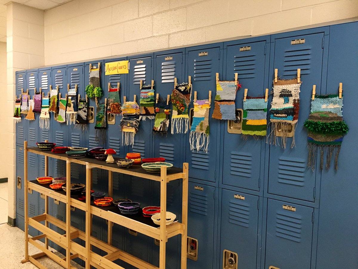 KKBryant_ART's tweet photo. @ForbushHS Artisan Crafts coil baskets &amp; @NCparks tapestry weavings ❤️ Took some time &amp; patience—but definitely worth the effort! See comments below for more pics 👇🏻
@yadkincoschools 
@ArtsYadkin https://t.co/d27uKknhLW