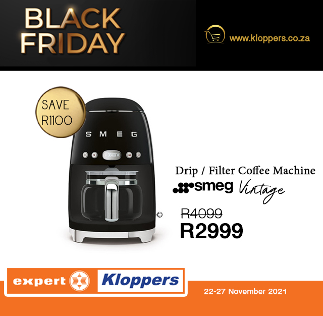 Shop exceptional Smeg Deals during our Black Friday offering, 22 - 27 November 2021 while stocks last in-store &amp; online:  kloppers.co.za/black-friday.h… #BlackFriday2021