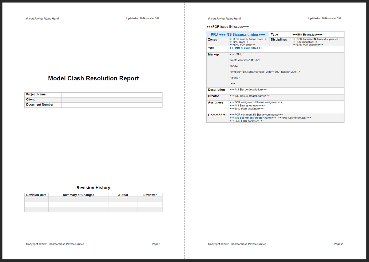 TransformosaUK's tweet photo. New #automation capability to generate paginated #issue #report using your own custom template. If you're looking to prepare paper-based reports for authority submission and corporate compliance, please read on.
https://t.co/VGR9QvvmFB

#bim #agile #vdc #bcf #issuetracking https://t.co/27t7OZzpxm