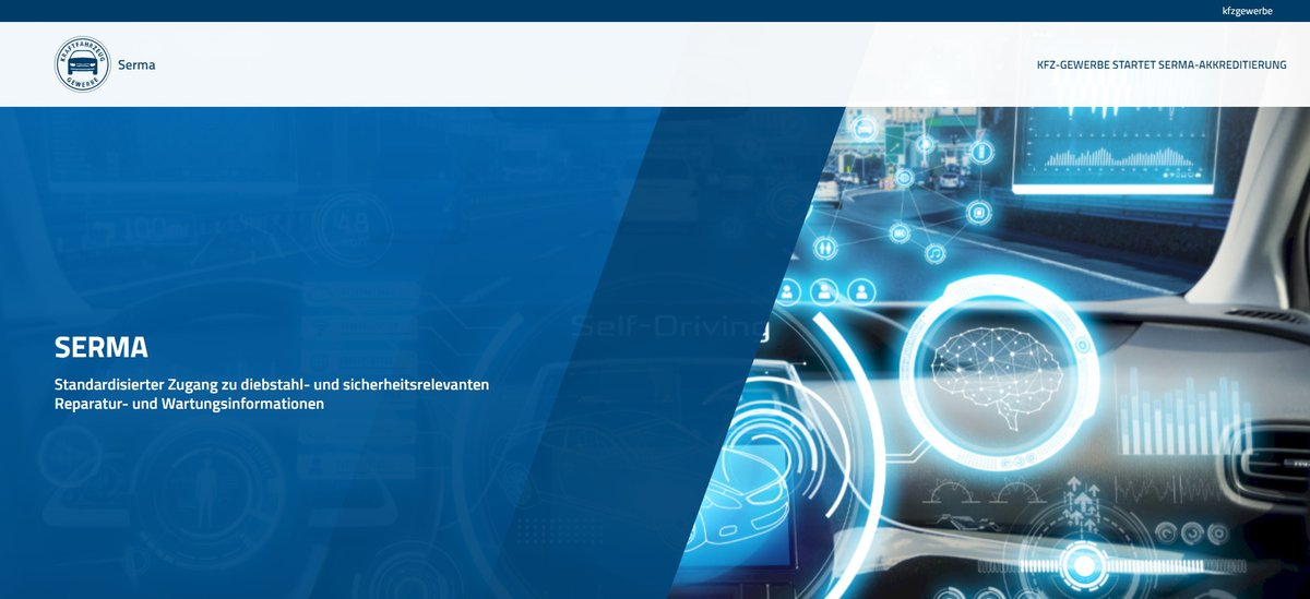 kfzgewerbe's tweet image. Die neue Website serma.eu ist online. Das Informationsportal zur #SERMA-Akkreditierung für Landesverbände, Innungen und Werkstätten umfasst einen Fragen- und Antwortkatalog, der laufend aktualisiert und erweitert wird. Weitere Informationen:
kfzgewerbe.de/infoseite-zu-s…
