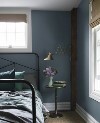 Spice up an interior with Black Pepper 2130-40. The deep color on the walls pair nicely with Decorator's White OC-149 on the ceiling and trim. Reach out to us for your next paint project. #benjaminmoore #benjaminmoorecolors